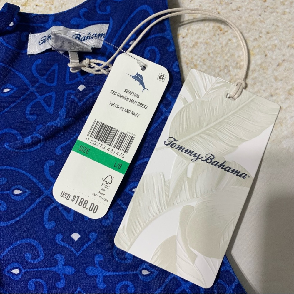 NWT Tommy Bahama Geo Garden Maxi Dress - Picture 8 of 8